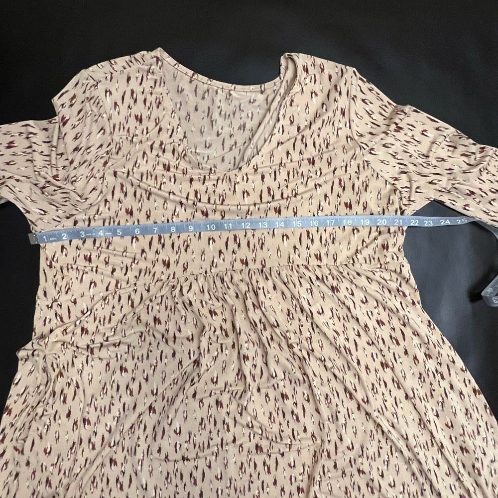 First XL - tan/brown tunic